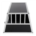 Strong Aluminium Dog Crate Transport Box Cage Car Travel Single/Double Doors S/L ZX896