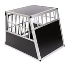 Aluminium dog pet cage transport crate car travel carrier box 66x90x69,5 cm