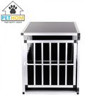 Lockable Pet House Dog Puppy Cage Carrier Kennel Aluminum Car Transport CrateZX669