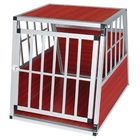 Lockable Pet Cage Carrier Kennel Aluminum Car Transport CrateZX669
