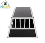 Large Dog Crate Sturdy Cage Car Transport Double Carrier Partition Wall Safe ZX896B1