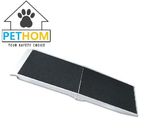 Folding Pet Ramp Cats Dogs Bifold Stairs Ladder Travel Portable 135kg Aluminum ZX122A