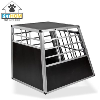 Aluminum Lockable Pets Dog Cat Puppy Vehicle Transport Travel Crate Carrier Cage 65x90x69.5cm