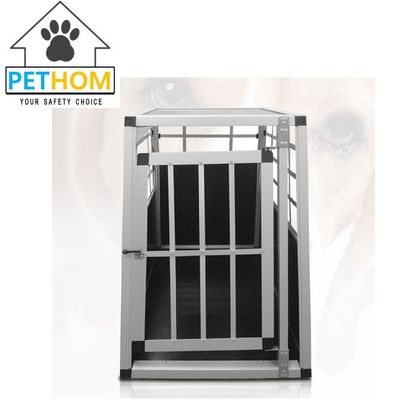 Aluminum Lockable Pets Dog Cat Travel Carrier Cage 55x77x69.5cm