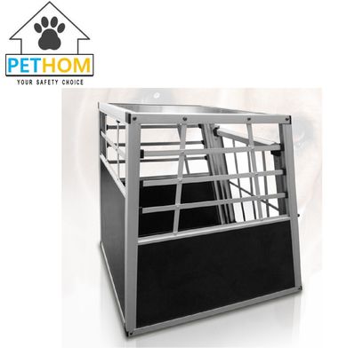 Aluminum Lockable Pets Dog Cat Travel Carrier Cage 55x77x69.5cm