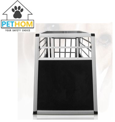 Aluminum Lockable Pets Dog Cat Travel Carrier Cage 55x77x69.5cm