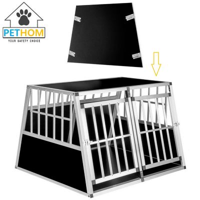 XXL Dog Cage Transport Partition Box Crate Dog Carrier 2 Door Puppy Training ZX104A2