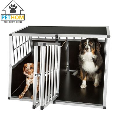 XXL Dog Cage Transport Partition Box Crate Dog Carrier 2 Door Puppy Training ZX104A2