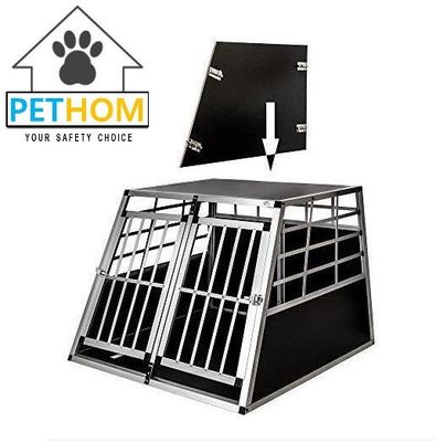 XXL Dog Cage Transport Partition Box Crate Dog Carrier 2 Door Puppy Training ZX104A2