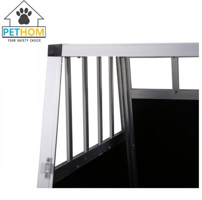 Large Dog Crate Sturdy Cage Car Transport Double Carrier Partition Wall Safe ZX896B1