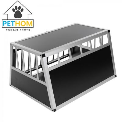 Large Dog Crate Sturdy Cage Car Transport Double Carrier Partition Wall Safe ZX896B1