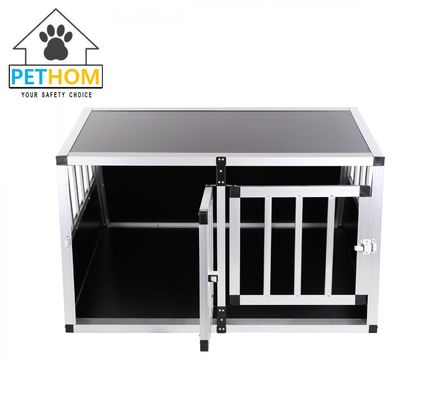 Large Dog Crate Sturdy Cage Car Transport Double Carrier Partition Wall Safe ZX896B1