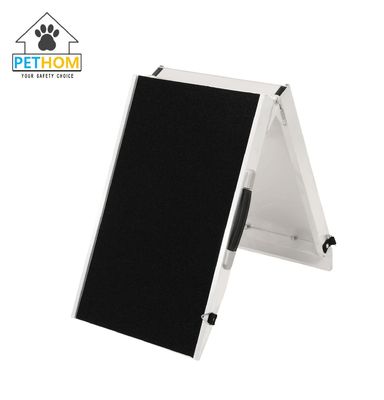 Folding Pet Ramp Cats Dogs Bifold Stairs Ladder Travel Portable 135kg Aluminum ZX122A